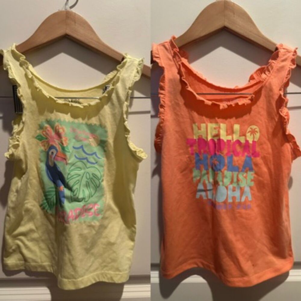 365 Kids Two Summer Tops Size 6